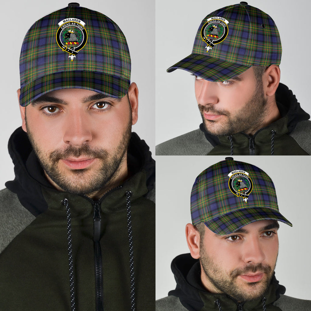 MacLaren Modern Tartan Crest Classic Cap