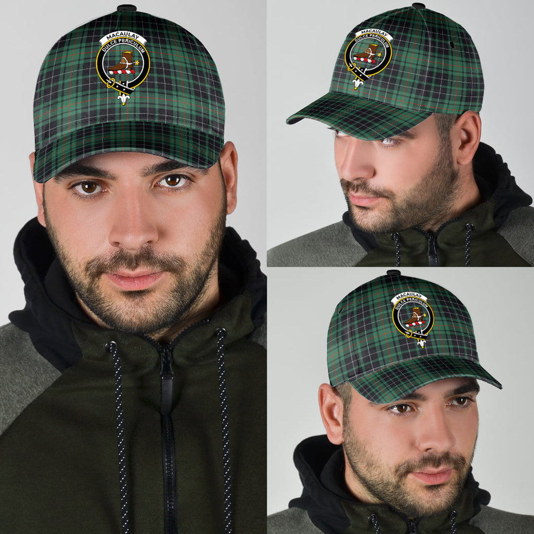 MacAulay Hunting Ancient Tartan Crest Classic Cap