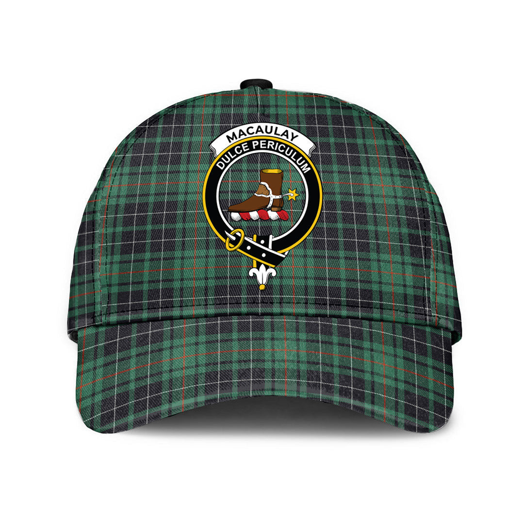 MacAulay Hunting Ancient Tartan Crest Classic Cap