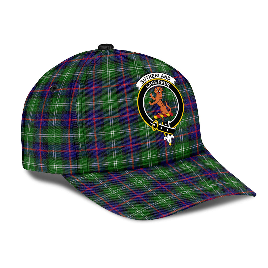 Sutherland Modern Tartan Crest Classic Cap