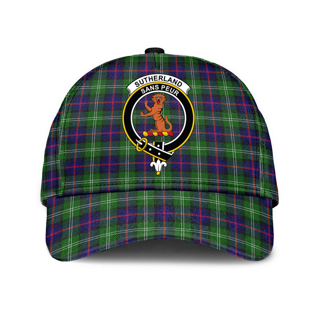 Sutherland Modern Tartan Crest Classic Cap