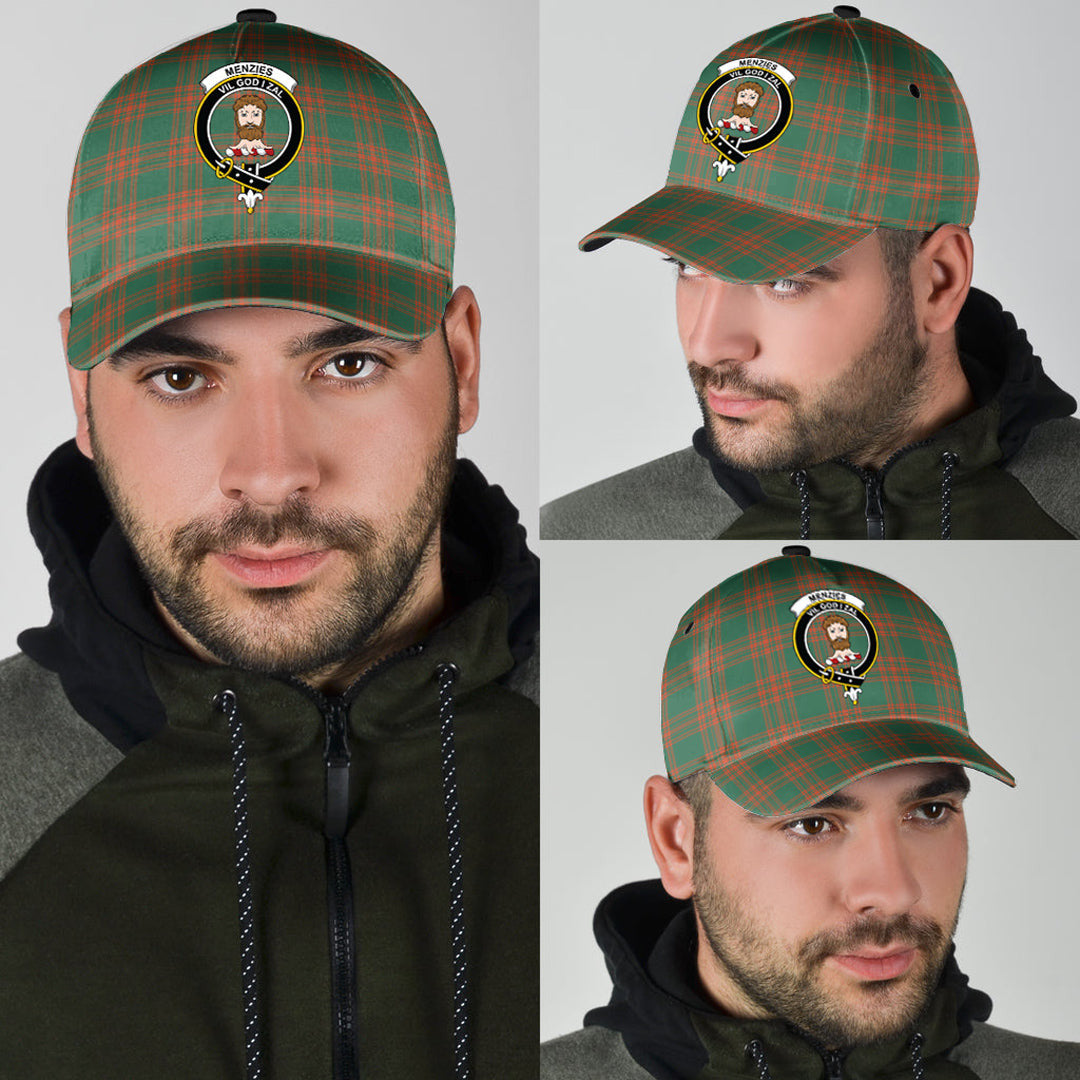 Menzies Green Ancient Tartan Crest Classic Cap