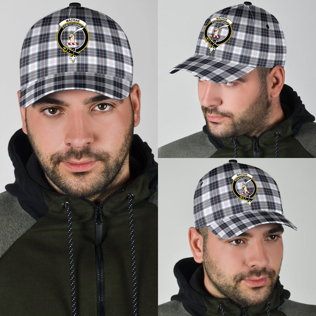 MacRae Dress Modern Tartan Crest Classic Cap