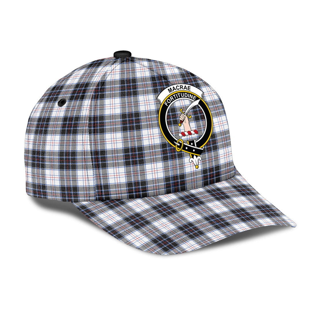 MacRae Dress Modern Tartan Crest Classic Cap