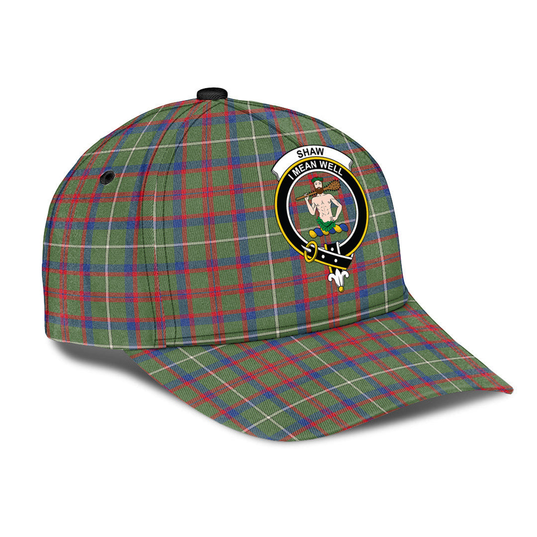 Shaw Green Modern Tartan Crest Classic Cap