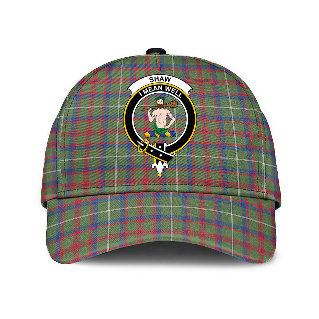 Shaw Green Modern Tartan Crest Classic Cap