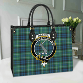 MacNeill of Colonsay Ancient Tartan Crest Leather Bag