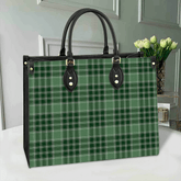 MacDonald Lord of the Isles Hunting Tartan Leather Bag