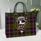 Cochrane Modern Tartan Crest Leather Bag
