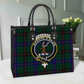 Davidson Modern Tartan Crest Leather Bag
