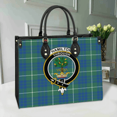 Hamilton Hunting Ancient Tartan Crest Leather Bag