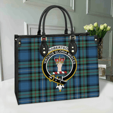 Robertson Hunting Ancient Tartan Crest Leather Bag