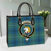Oliphant Ancient Tartan Crest Leather Bag