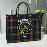 MacLaren Modern Tartan Crest Leather Bag