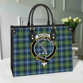 MacNeill of Barra Ancient Tartan Crest Leather Bag