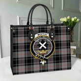 Moffat Modern Tartan Crest Leather Bag