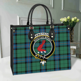Armstrong Ancient Tartan Crest Leather Bag