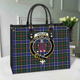 Ogilvie of Airlie Ancient Tartan Crest Leather Bag