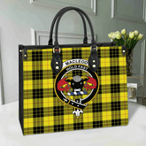MacLeod of Lewis Modern Tartan Crest Leather Bag