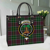 Crosbie Tartan Crest Leather Bag