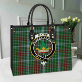 Gayre Tartan Crest Leather Bag