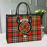 MacGill Modern Tartan Crest Leather Bag