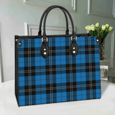 Ramsay Blue Ancient Tartan Leather Bag