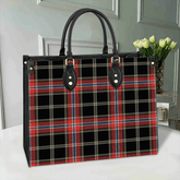 Norwegian Night Tartan Leather Bag