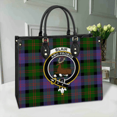 Blair Modern Tartan Crest Leather Bag