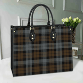 BlackWatch Weathered Tartan Leather Bag