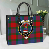 Mar Tartan Crest Leather Bag