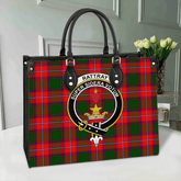 Rattray Modern Tartan Crest Leather Bag