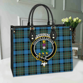 Fergusson Ancient Tartan Crest Leather Bag