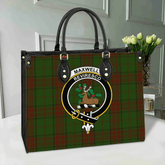 Maxwell Hunting Tartan Crest Leather Bag