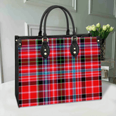 Aberdeen District Tartan Leather Bag