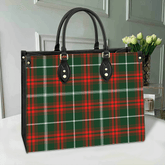Prince of Wales Tartan Leather Bag
