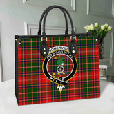 Somerville Modern Tartan Crest Leather Bag