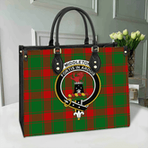 Middleton Modern Tartan Crest Leather Bag