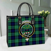 Abercrombie Tartan Crest Leather Bag