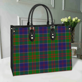 Stewart of Appin Hunting Modern Tartan Leather Bag