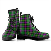 Selkirk Tartan Plaid Leather Boots