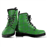 Currie Tartan Plaid Leather Boots