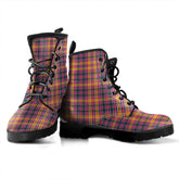 Jacobite Tartan Plaid Leather Boots
