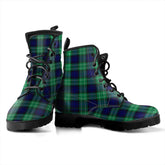 Abercrombie Tartan Plaid Leather Boots