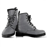 Shepherd Tartan Plaid Leather Boots