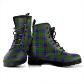Adam Tartan Plaid Leather Boots
