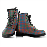 MacIntyre Ancient Tartan Plaid Leather Boots