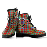 Ogilvie Tartan Crest Leather Boots