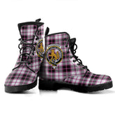 MacPherson Hunting Modern Tartan Crest Leather Boots