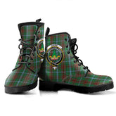Gayre Tartan Crest Leather Boots